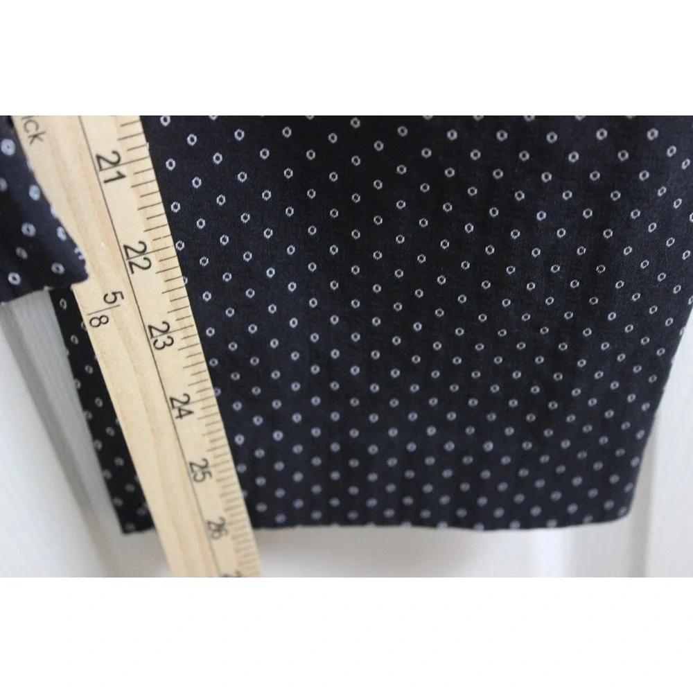 Lane Bryant Black‎ Petite Dot Pull On Stretch Pants Size 14